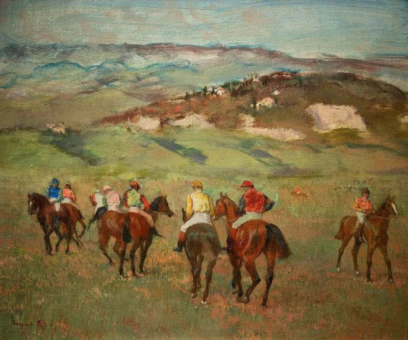 Reiter vor den fernen Hügeln - Edgar Degas