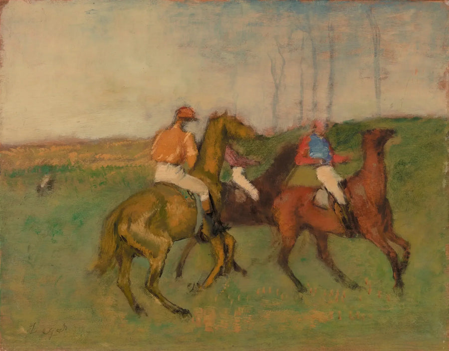 Jockeys und Rennpferde - Edgar Degas