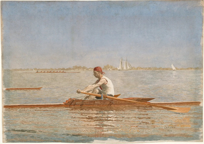 John Biglin in einem Skiff - Thomas Eakins