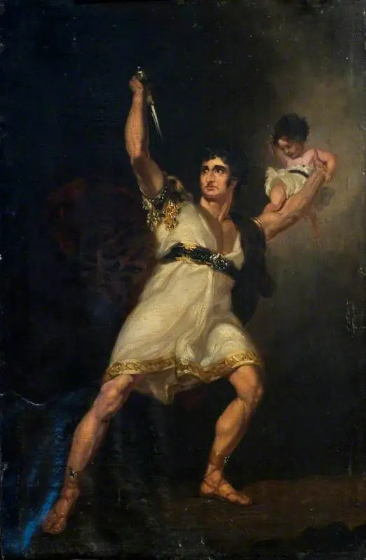 John Philip Kemble (1757–1823), in der Rolle von Rolla in „Pizarro“ Adapted von Richard Brinsley Sheridan aus „Die Spanier in Peru“ von August Friedrich Ferdinand von Kotzebue - Thomas Lawrence