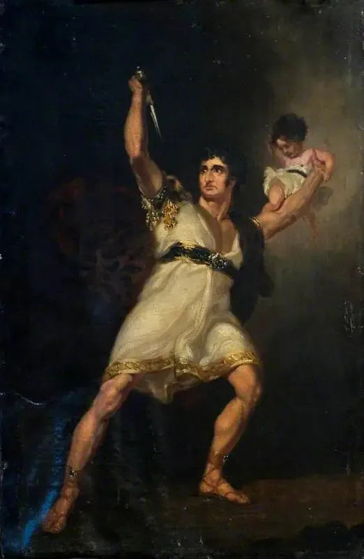 John Philip Kemble (1757–1823), in der Rolle von Rolla in „Pizarro“ Adapted von Richard Brinsley Sheridan aus „Die Spanier in Peru“ von August Friedrich Ferdinand von Kotzebue - Thomas Lawrence