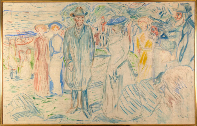 Jonas Lie mit seiner Familie - Edvard Munch