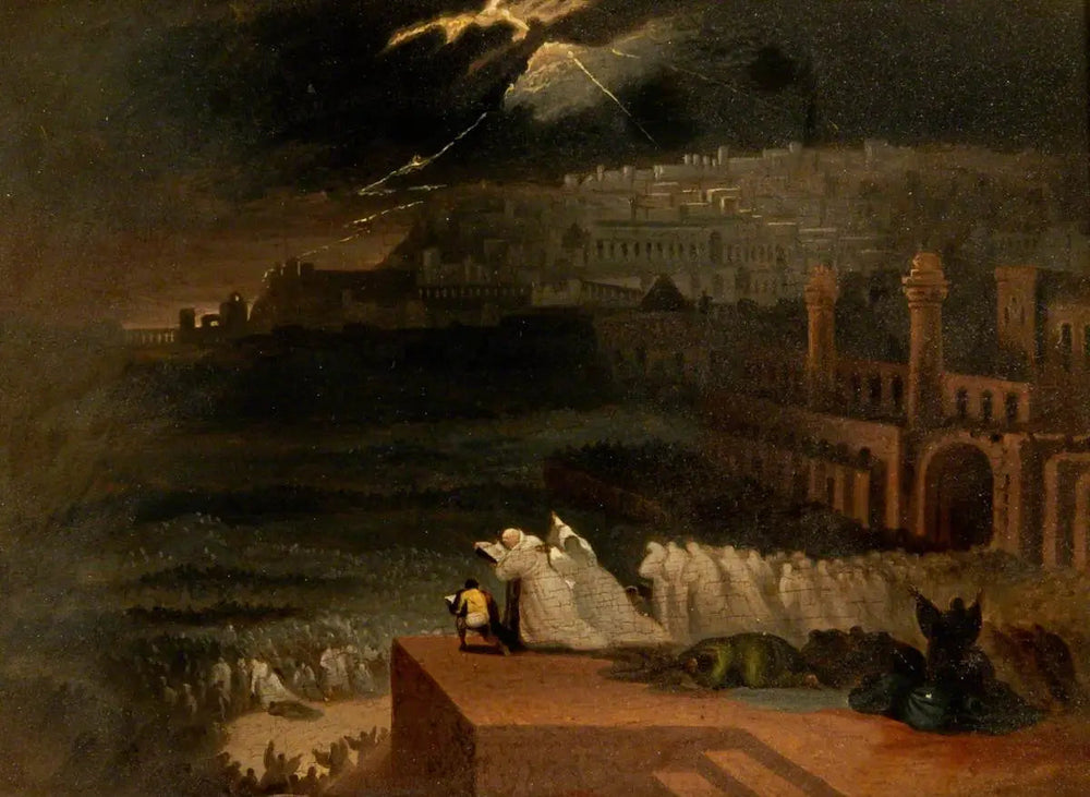 Jonas prêche devant Ninive - John Martin image 1 tableau peint à l’huile sur toile