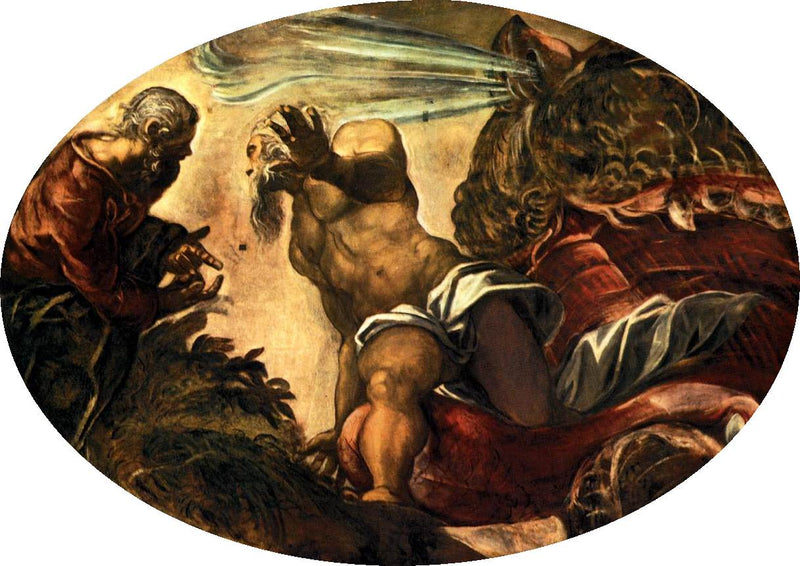 Jonas verlässt den Bauch des Wals - Jacopo Tintoretto
