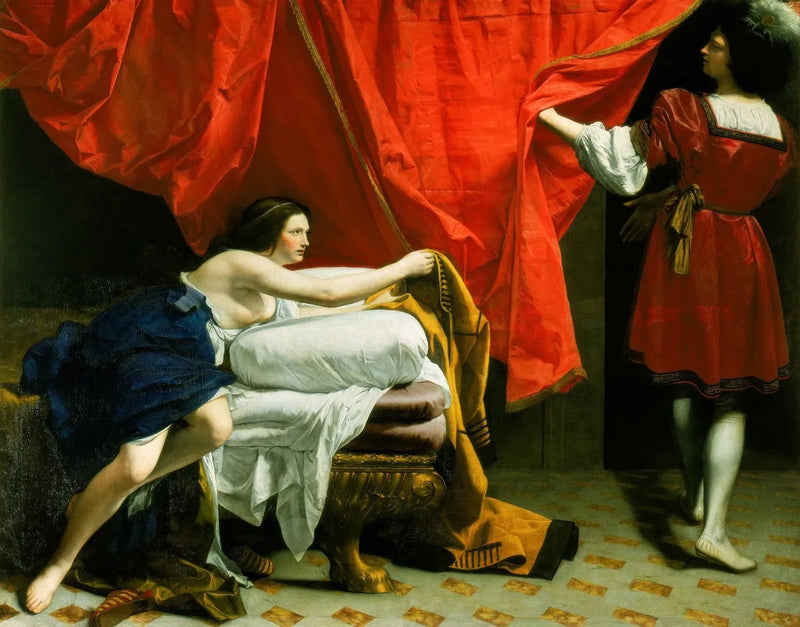 Joseph und die Frau des Potiphar - Orazio Gentileschi