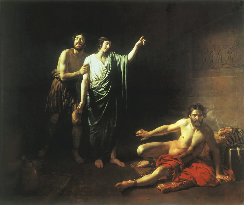 Joseph interpretiert die Träume des Hausdieners und des Bäckers - Alexandre Ivanov