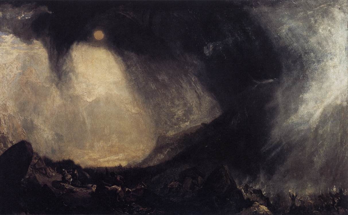 Snow Storm: Hannibal and his Army Crossing the Alps - J. M. W. Turner