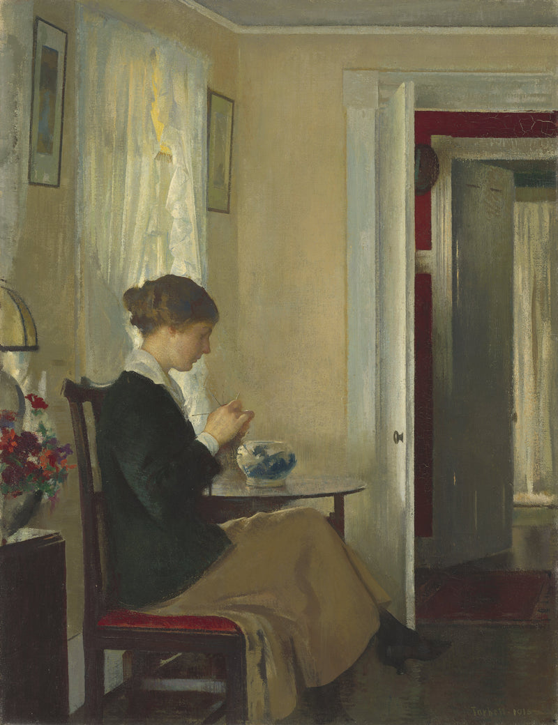 Josephine Strickkunst - Edmund Charles Tarbell