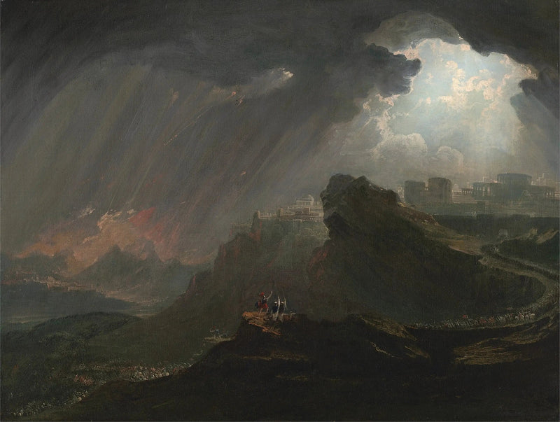 Josué Befehlshaber bei der Sonne, sich zu stoppen - John Martin