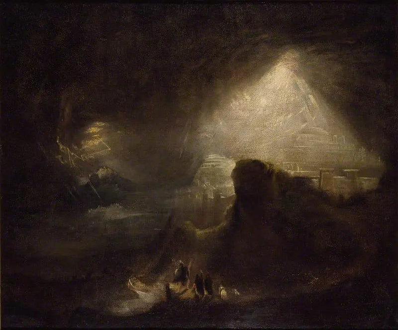 Josué befiehlt der Sonne, stillzustehen - John Martin