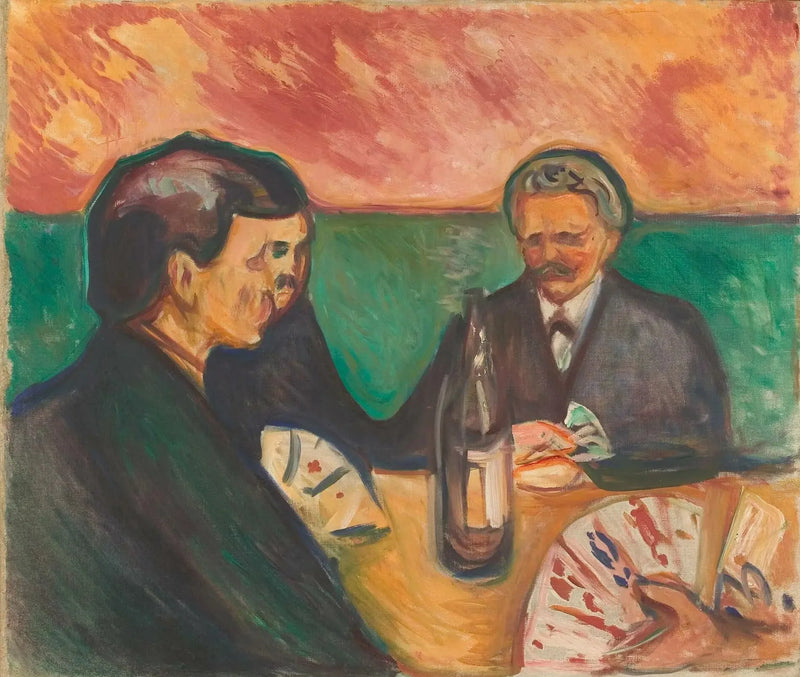 Kartenspieler in Elgersburg - Edvard Munch