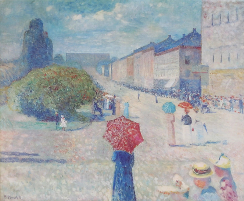 Frühlingsmorgen auf Karl Johan - Edvard Munch
