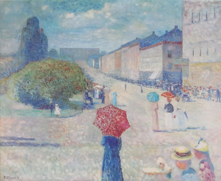Frühlingsmorgen auf Karl Johan - Edvard Munch