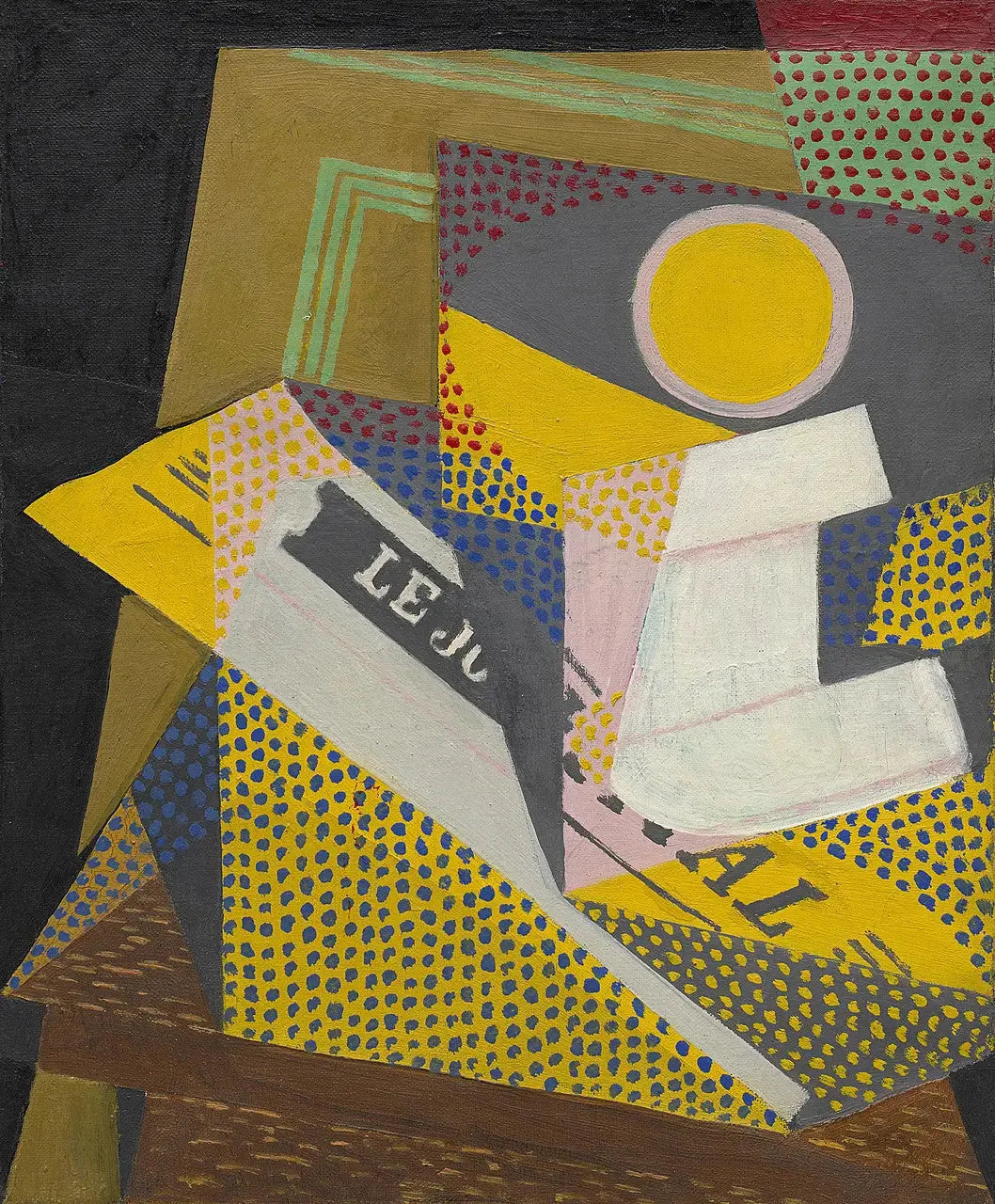Journal et plat de fruits - Juan Gris image 1 tableau peint à l’huile sur toile