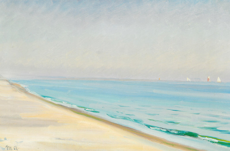 Sommertag am Skagen Senderstrand. (Michael Ancher) - Michael Peter Ancher