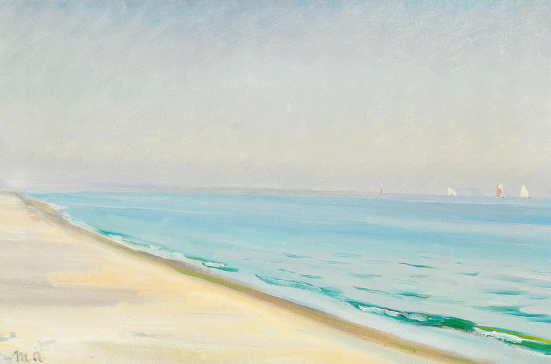Sommertag am Skagen Senderstrand. (Michael Ancher) - Michael Peter Ancher