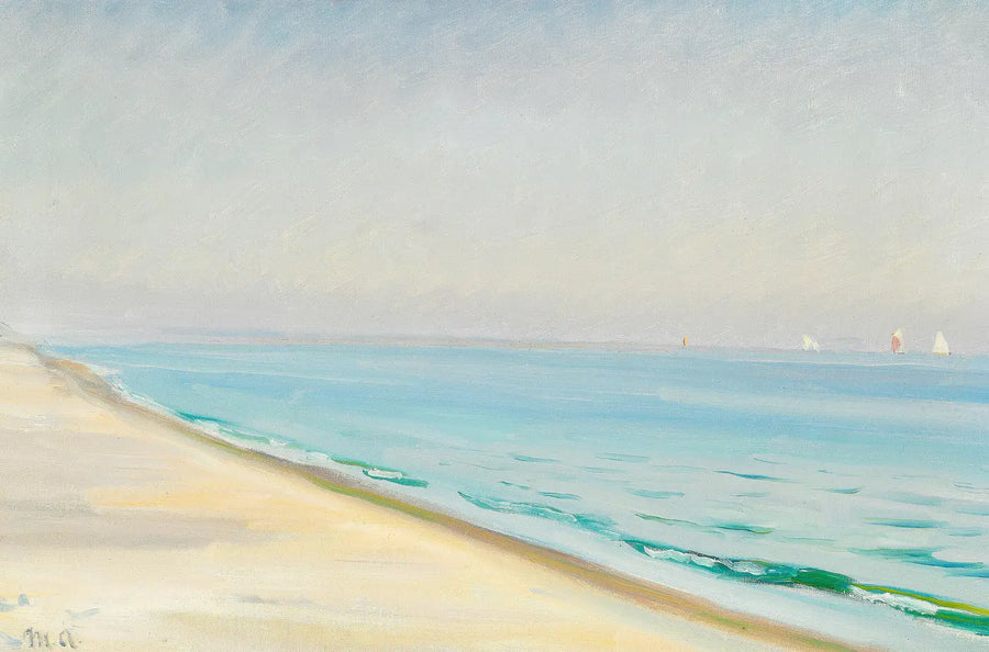 Sommertag am Skagen Senderstrand. (Michael Ancher) - Michael Peter Ancher