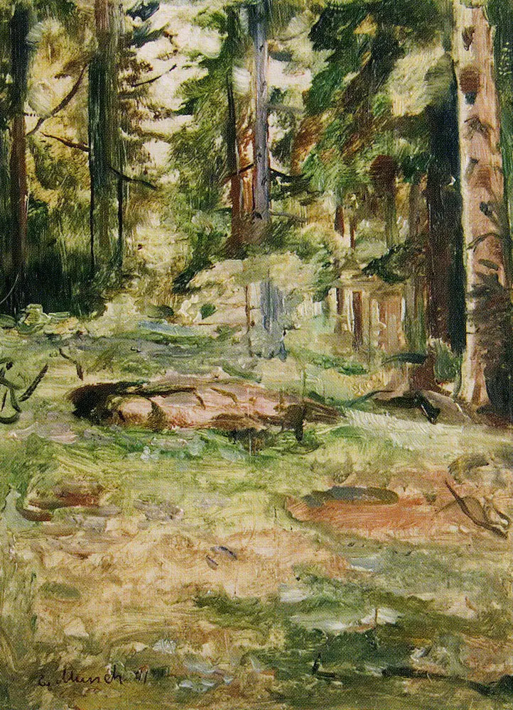Sommertag im Wald - Edvard Munch