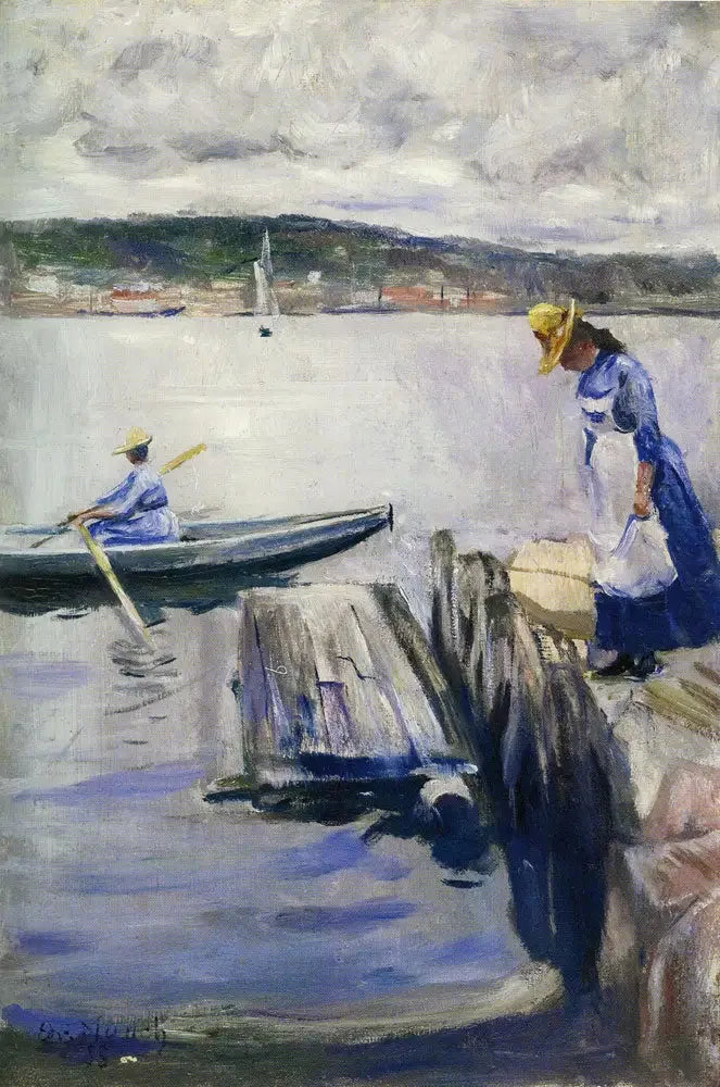 Sommertag am Kai - Edvard Munch