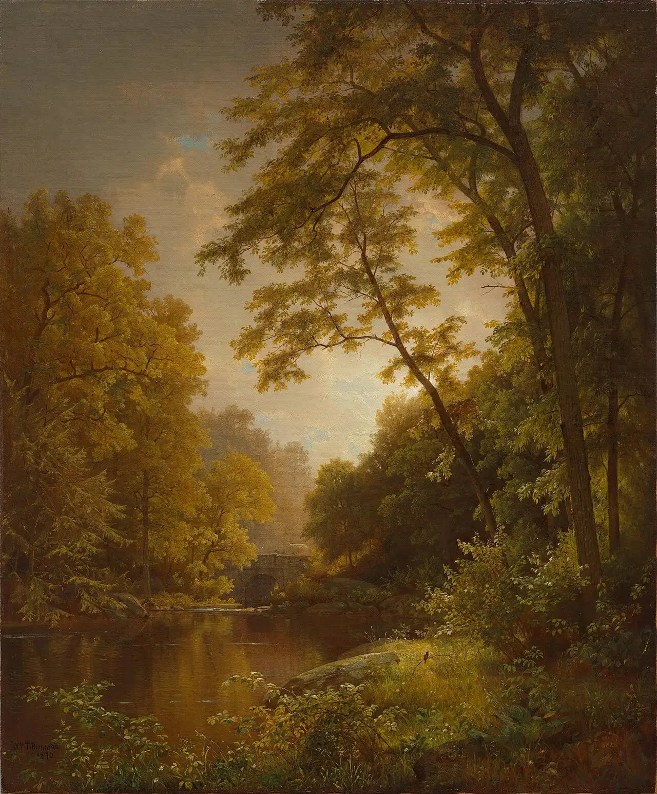 Journée de juin - William Trost Richards image 1 copie peinte à la main à l’huile