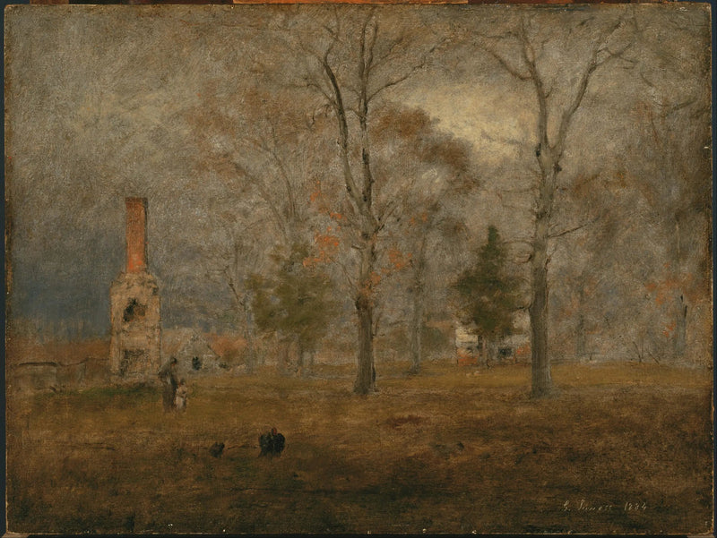 Grauer Tag, Goochland - George Inness