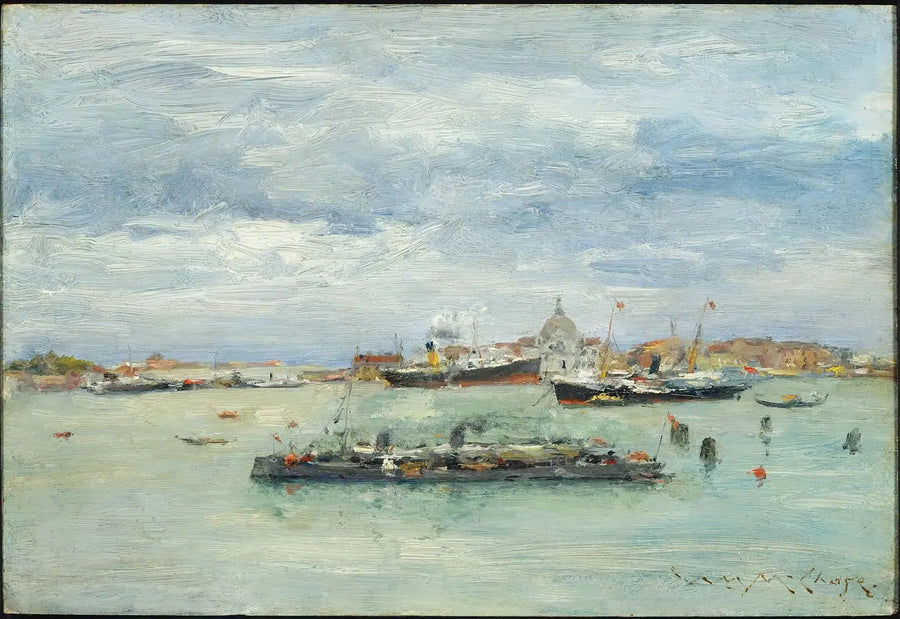 Grauer Tag über dem Lagune - William Merritt Chase