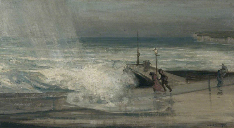 Stürmischer Tag in Brighton, im East Sussex - Charles Conder