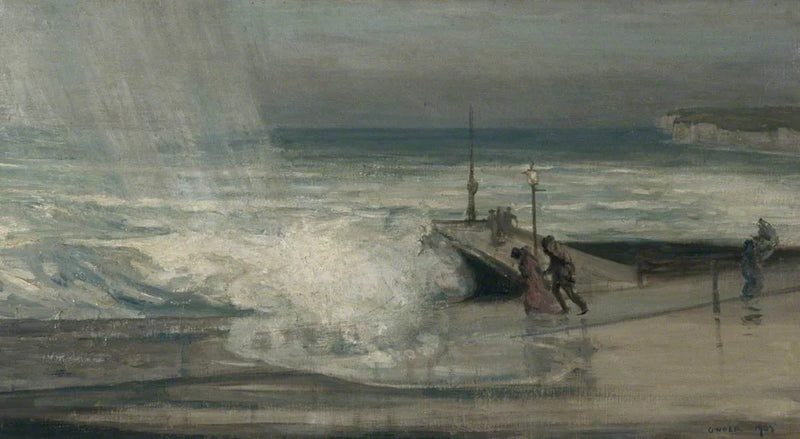 Stürmischer Tag in Brighton, im East Sussex - Charles Conder