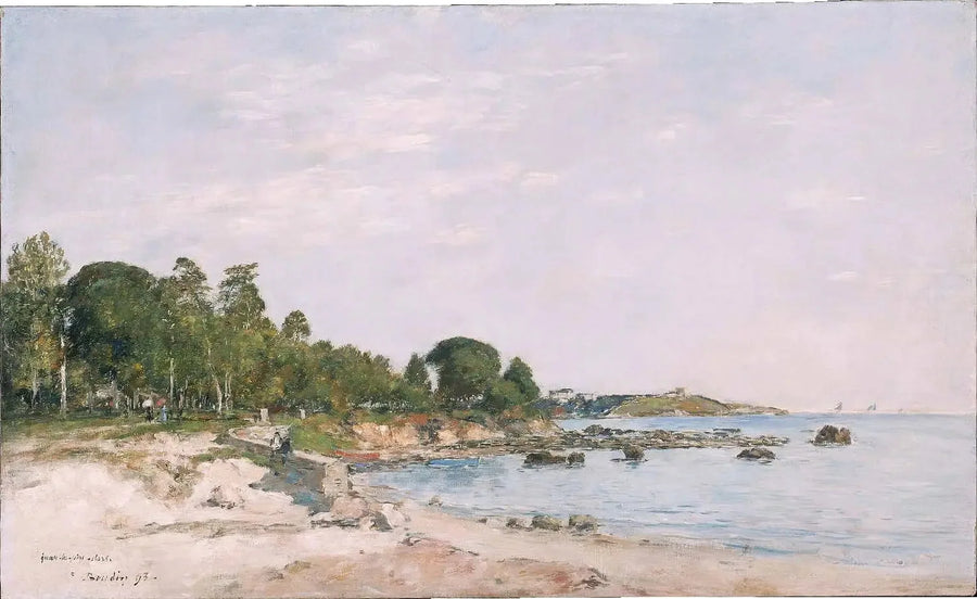 Juan-les-Pins, die Bucht und das Ufer - Eugène Boudin