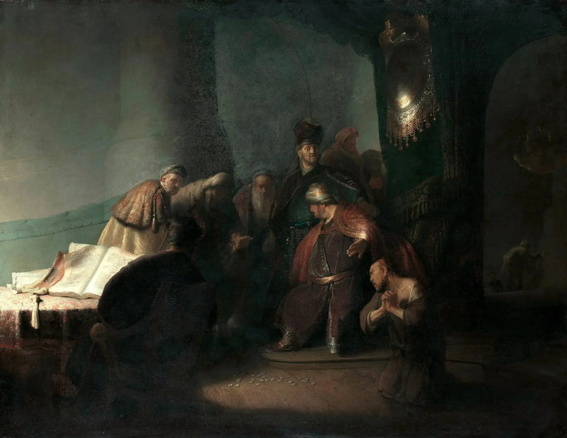 Judas bringt die dreißig Silberlinge - Rembrandt