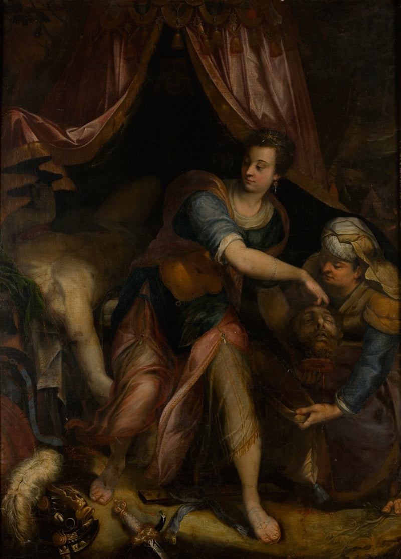 Judith avec la tête d'Holopherne - Denis Calvaert image 1 tableau peint à l’huile sur toile