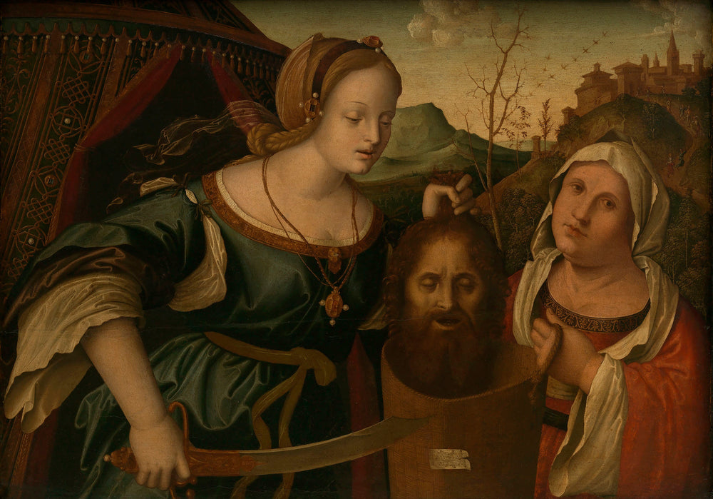 Judith avec la tête d'Holopherne - Marco Palmezzano image 1 reproduction artisanale de tableau
