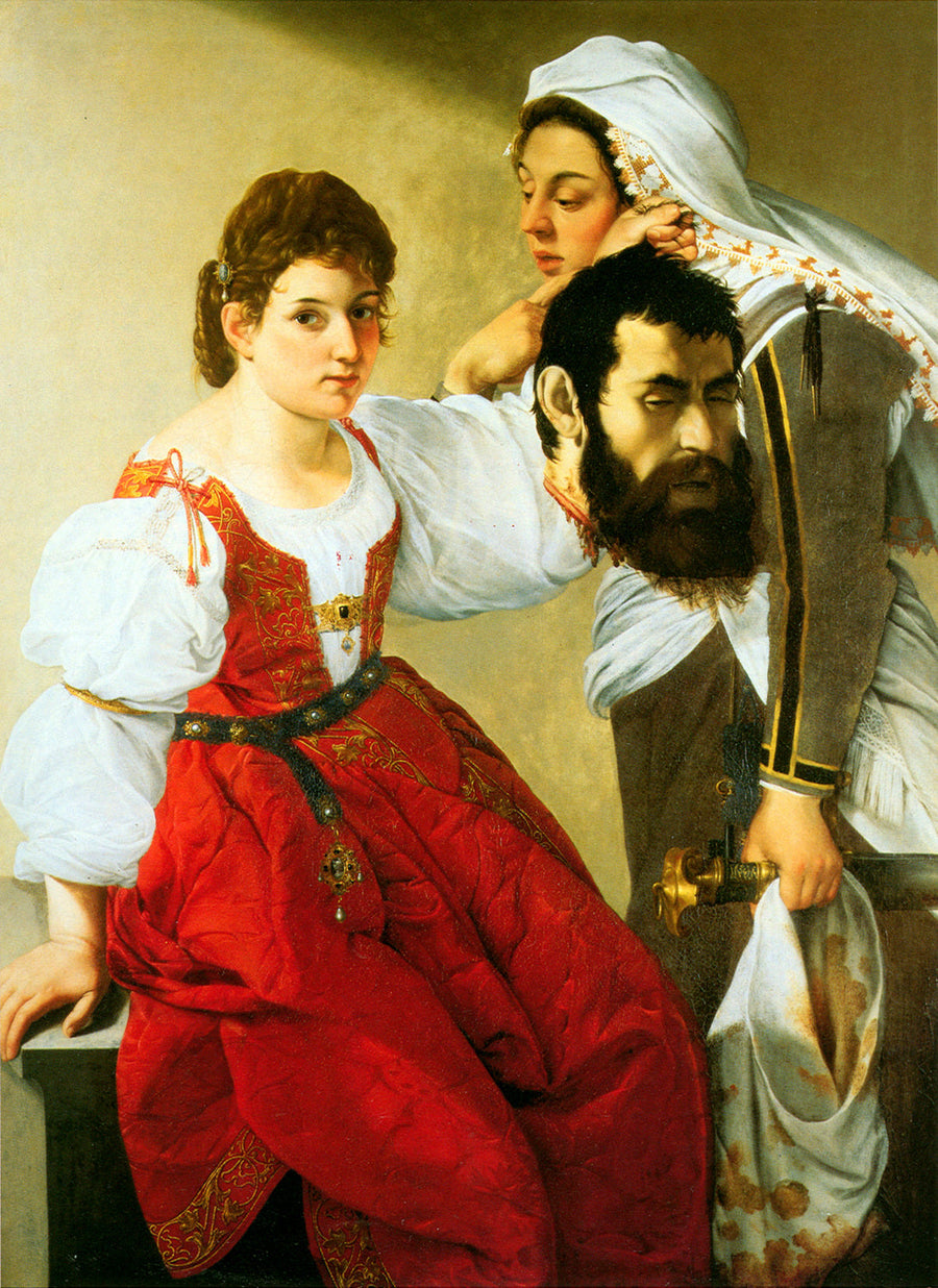 Judith und ihre Dienerin Abra mit dem Kopf von Holofernes - Orazio Gentileschi