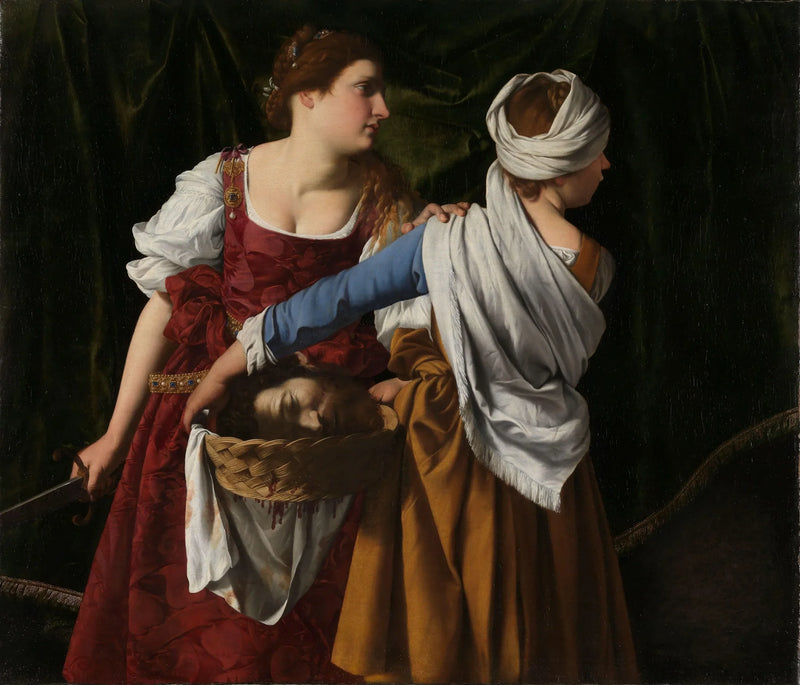 Judith und ihre Magd mit dem Kopf des Holofernes - Orazio Gentileschi