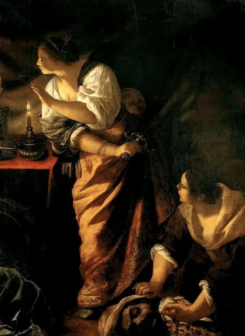 Judith und ihre Magd mit dem Kopf des Holofernes - Artemisia Gentileschi
