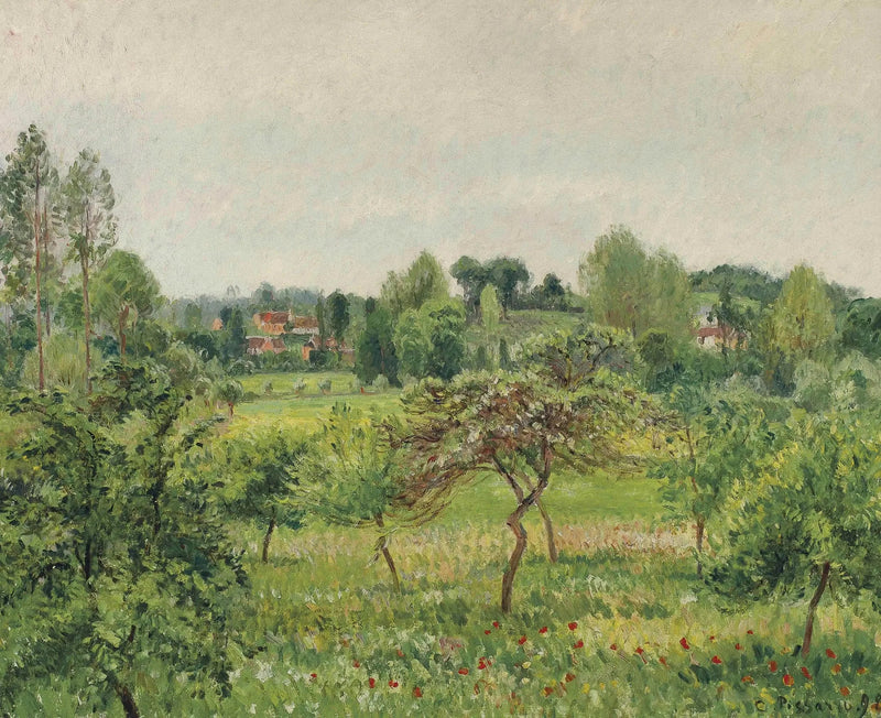 Juni, regnerisches Wetter, Éragny - Camille Pissarro