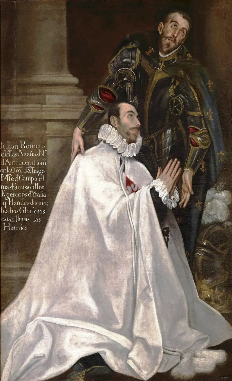 Julián Romero und sein Sohn Heiliger Schutzpatron - El Greco