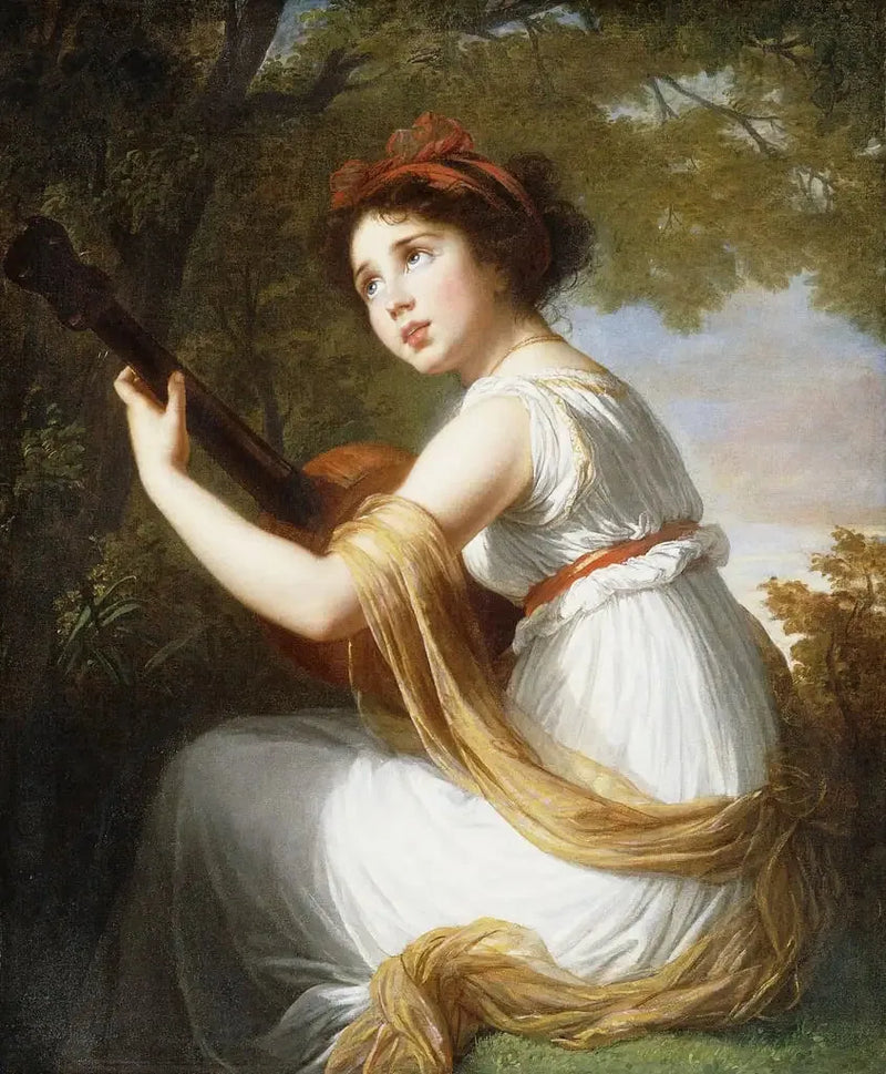 Julie Le Brun spielend Gitarre - Élisabeth Vigeé Le Brun