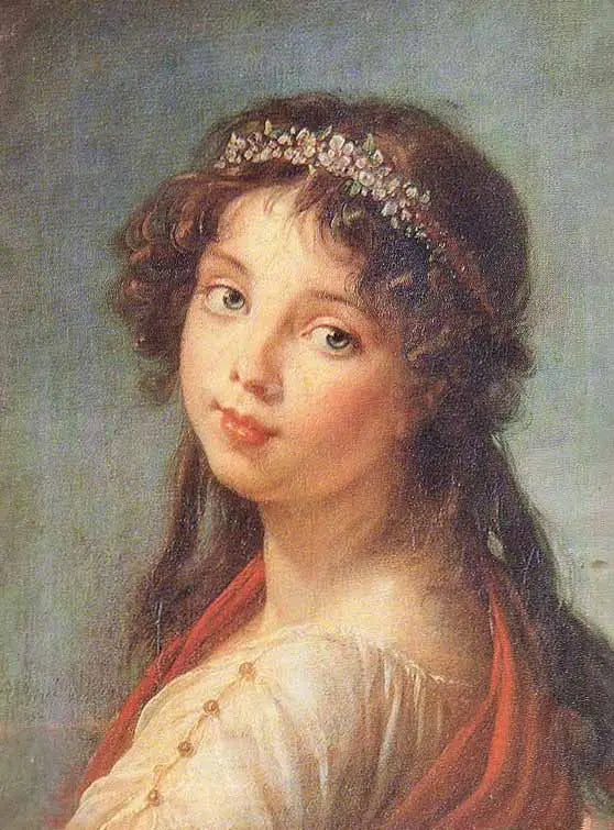 Julie Lebrun blickt über die Schulter - Élisabeth Vigée Le Brun