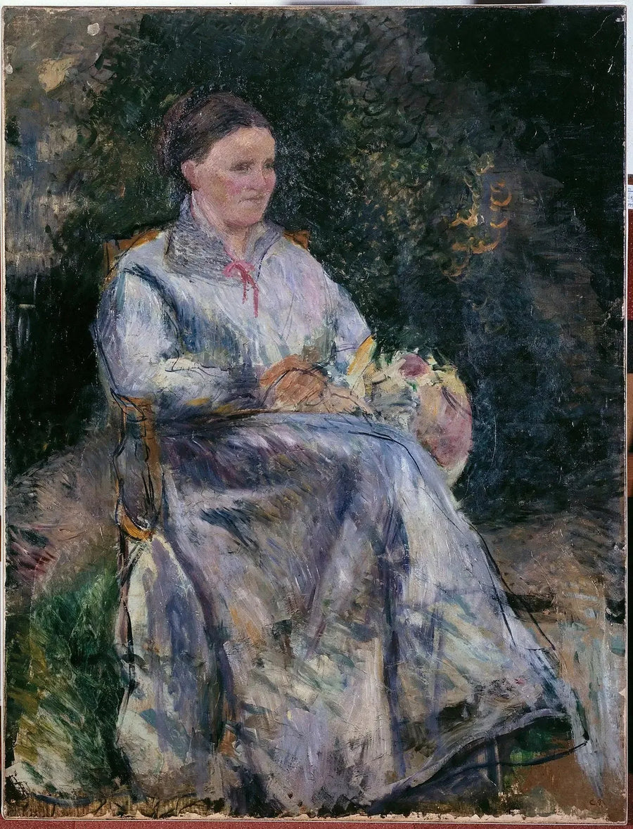 Julie Pissarro im Garten - Camille Pissarro