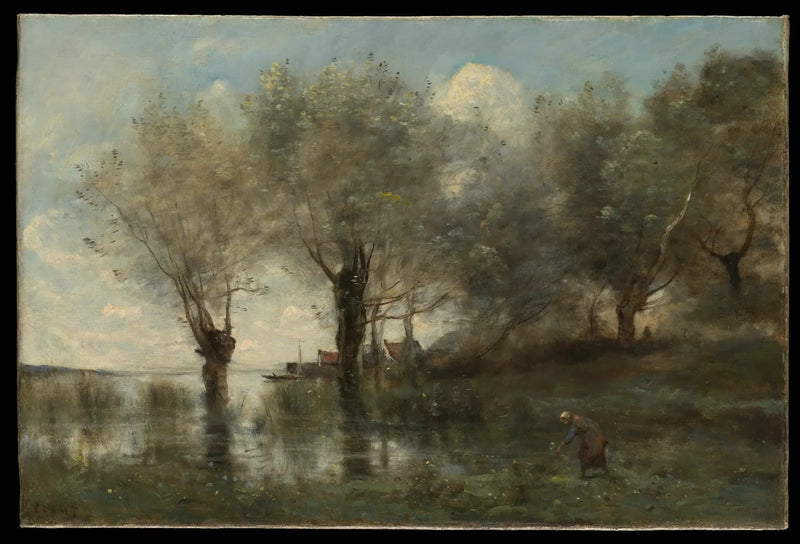 Stute in Picardie - Jean-Baptiste Camille Corot