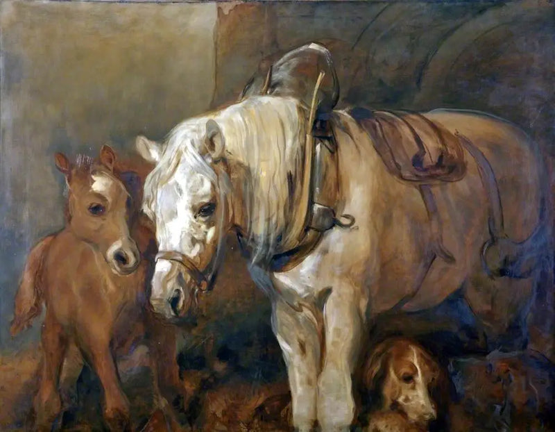 Stute und Fohlen - Edwin Henry Landseer
