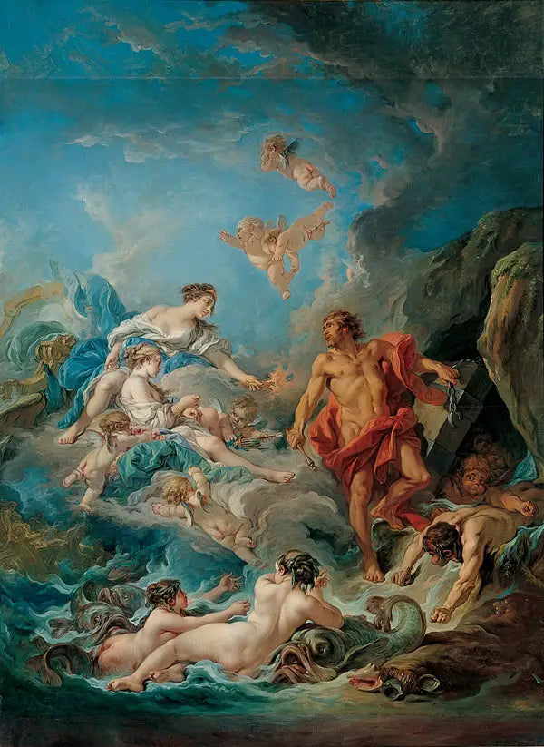 Junon bitt Éole, die Winde freizugeben - François Boucher