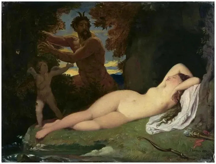Jupiter und Antiope - Jean-Auguste-Dominique Ingres