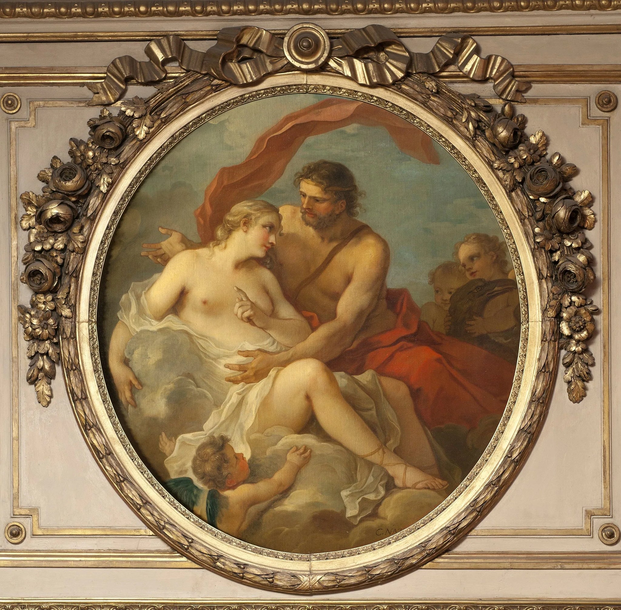 Jupiter et Callisto - Charles-Joseph Natoire image 1 reproduction réalisée par Alpha Reproduction