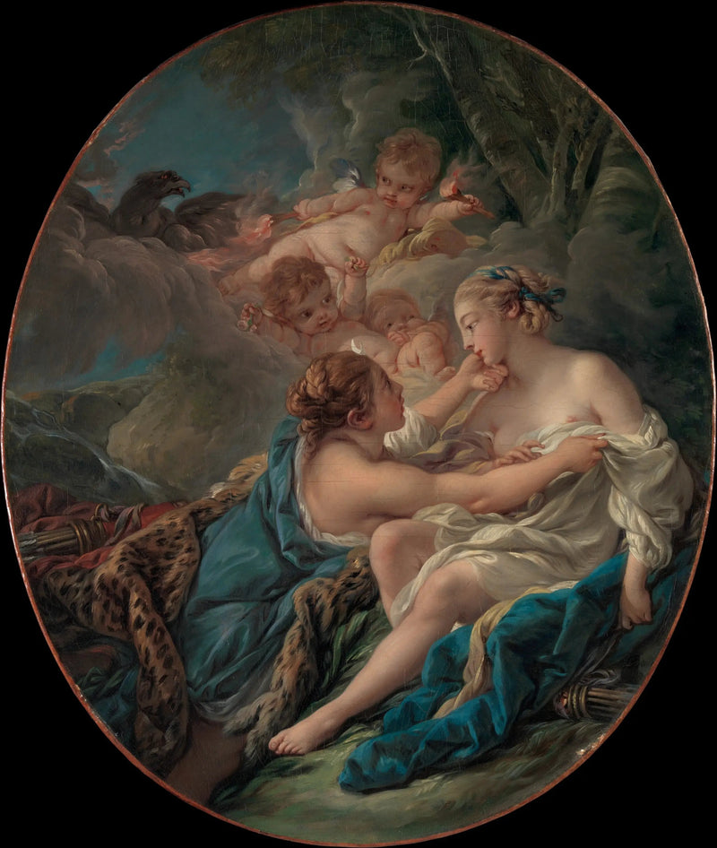 Jupiter, unter den Zügen von Diana und Callisto - François Boucher