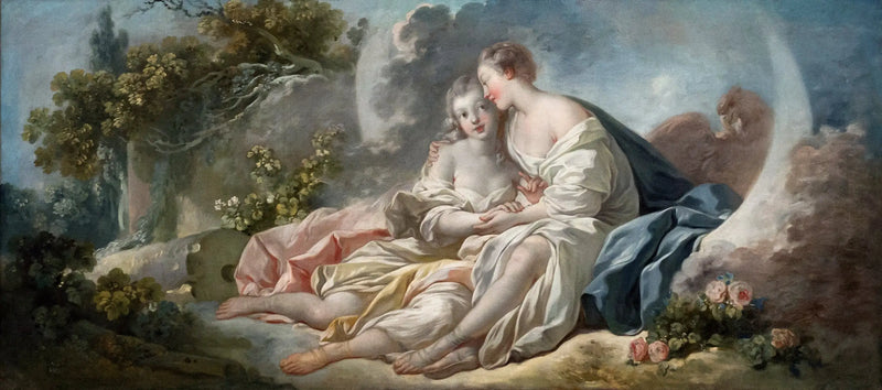 Jupiter unter den Zügen der Diana, verführerisch Callisto - Jean-Honoré Fragonard