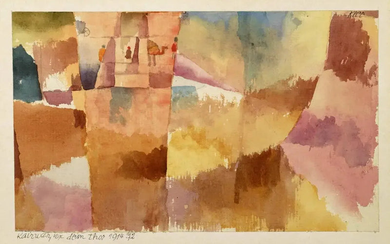 Kairouan, vor dem Tor - Paul Klee
