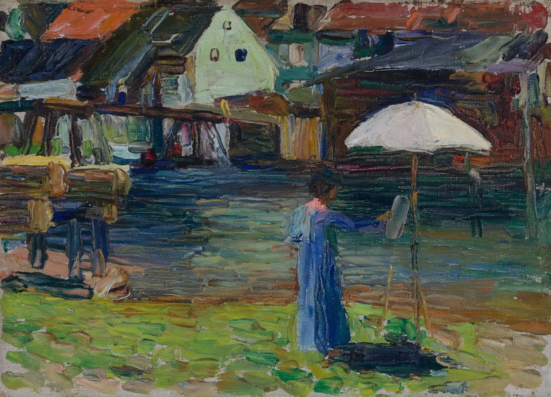 Kallmünz - Gabriele Münter Gemälde I - Vassily Kandinsky