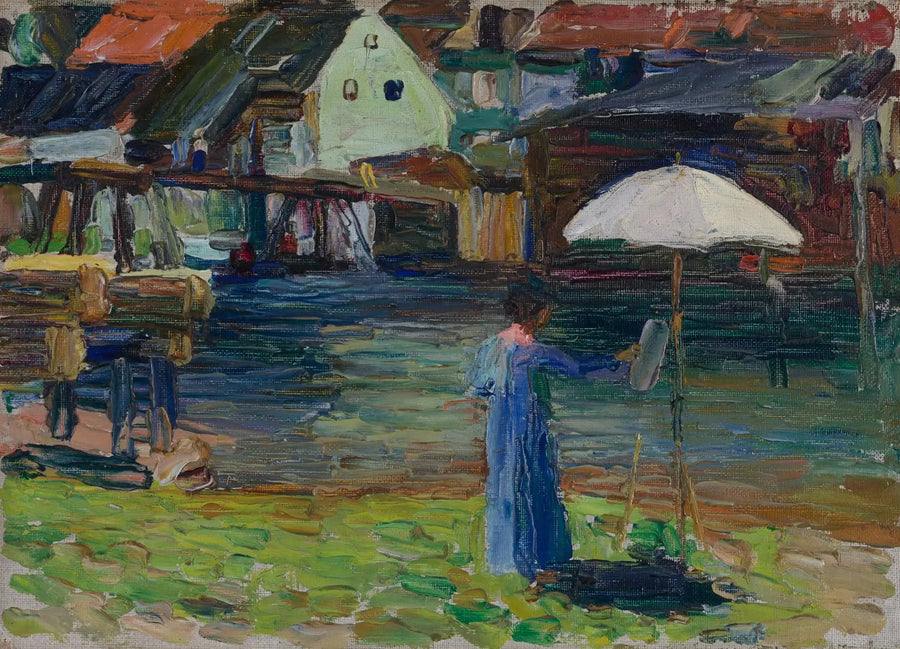 Kallmünz - Gabriele Münter Gemälde I - Vassily Kandinsky